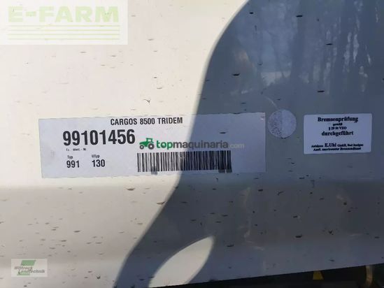 Remolqu agrícola - Claas - cargos 8500 tridem