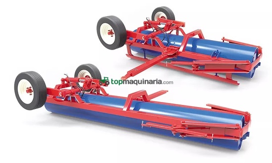 Rulo liso de un paño. Tubo diámetro 500 mm transporte en línea hidráulic