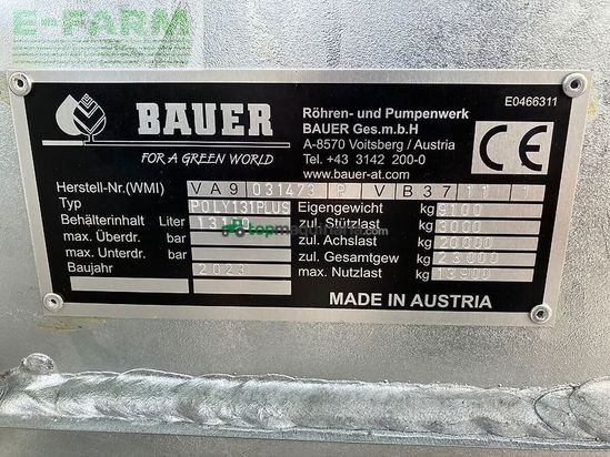 Cuba de purin - Bauer - poly 131