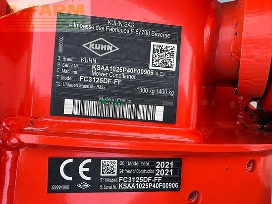 Cortacésped manual - Kuhn - fc 9330d-ra + fc 3125df-ff