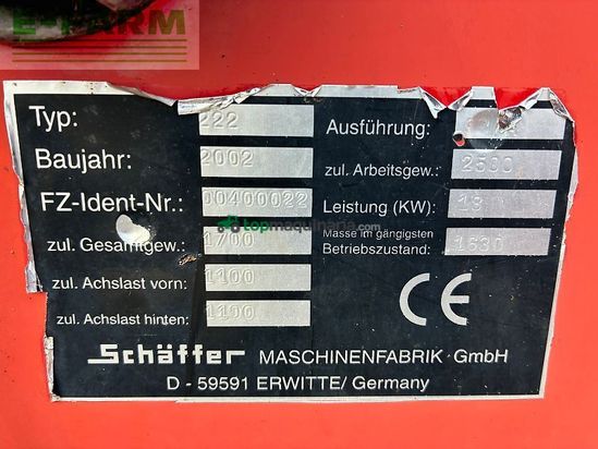 Minicargadora - Schaffer - schaffer 222 kniklader