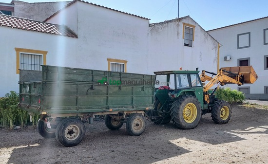 John Deere 2650 SDT+Pala Tenias+Remolque 5000 kg