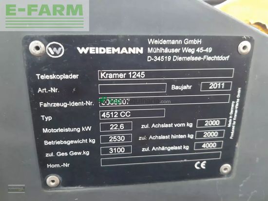 Telescopica - kramer - 1245 wie wm 4512