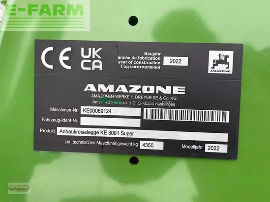 Grada rotativa - Amazone - ke 3001 super