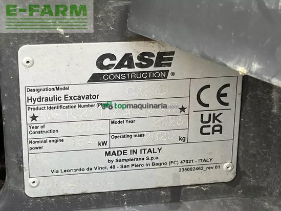 Excavadora - Case IH - cx 22 d