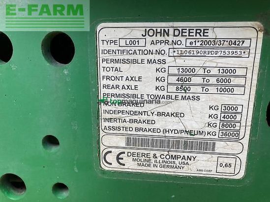 Tractor agrícola - John Deere - 6190r