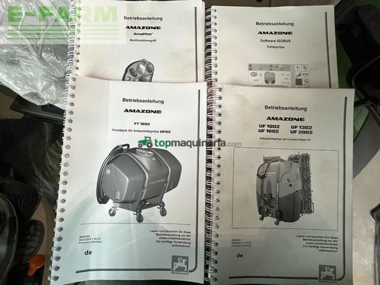 Atomizador - Amazone - uf 2002 mit ft 1502 fronttank, 2.000 l + 1.500 l