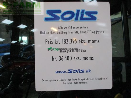 Tractor agrícola - Solis - 26 hst