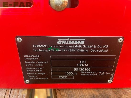 Cosechadora - arrancadora de patata - Grimme - sg 160-14