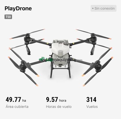 DRONE DJI AGRAS T50 TRATAMIENTO CULTIVOS