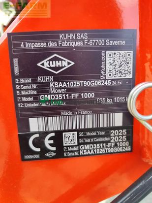 Cortacésped manual - Kuhn - gmd 3511