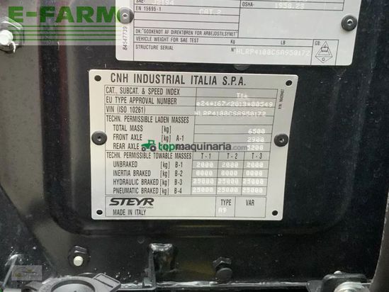 Tractor agrícola - Steyr - plus 4100 1.5 demo