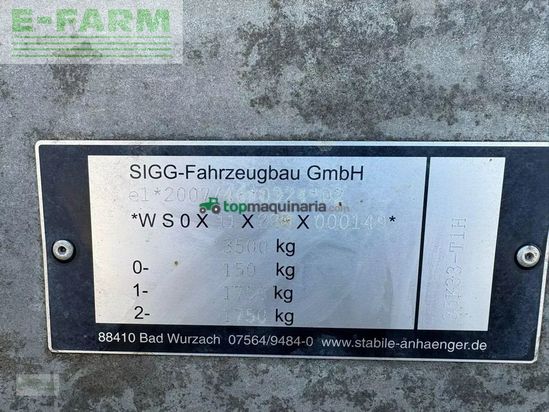 Remolqu agrícola -  - sigg 35 k 33-t1h