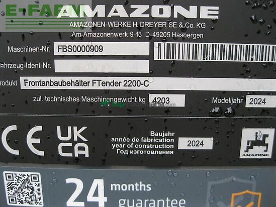 Esparcidor - Amazone - ftender 2200-c
