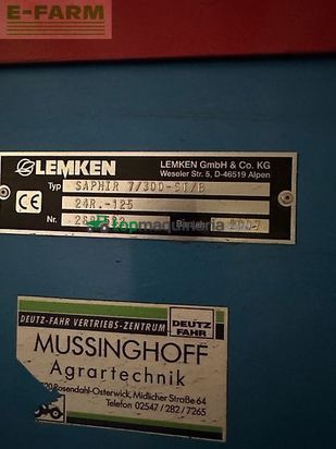 Sembradora - Lemken - saphir 7/300-st/b