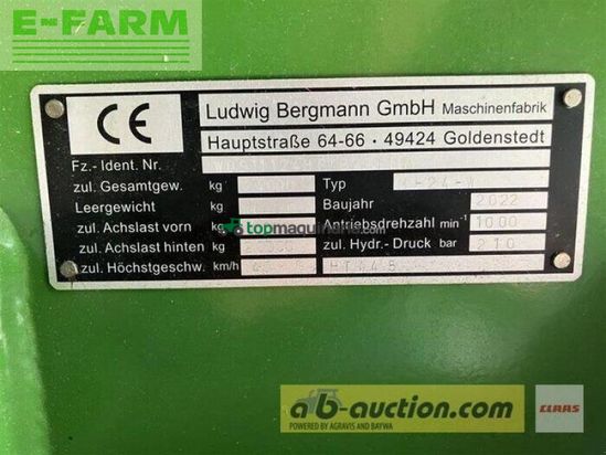 Remolqu agrícola - Bergmann - htw 45 mech.antrieb