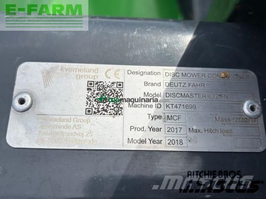 Cortacésped manual - Deutz-Fahr - frontmaaier discmaster 632 fn
