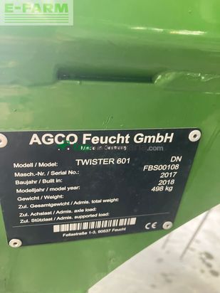 Henificador - Fendt - twister 601 dn