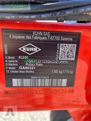 Rastrillo - Kuhn - ga 6632+