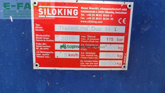 Remolqu esparcidor - Siloking - trailedline duo 14t *bastelzwecke*