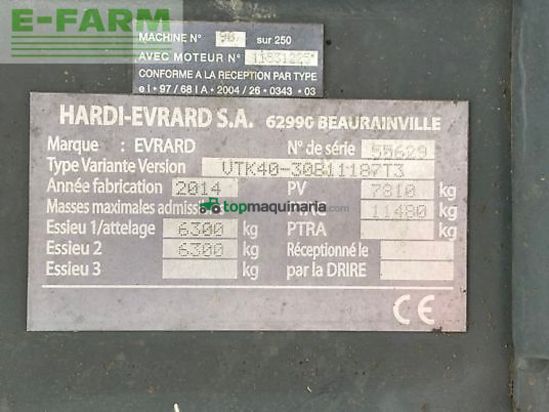 Atomizador - Evrard - alpha 3000 vari track easy drive