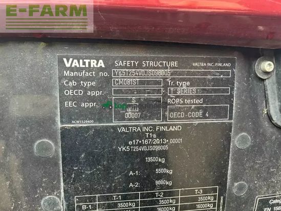 Tractor agrícola - Valtra - 254 versus