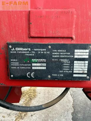 Remolqu agrícola - Gilibert - benne 2140 mbo