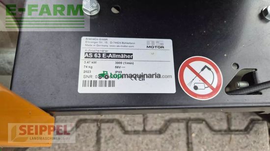 Cortacésped manual - AS-Motor - as 63 e-allmäher set 2*12ah + ladegerät