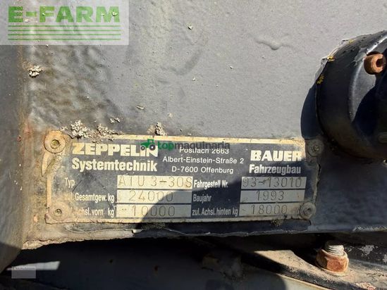 Remolqu agrícola -  - bauer atu3-30s