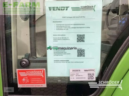 Tractor agrícola - Fendt - 620 vario profi plus