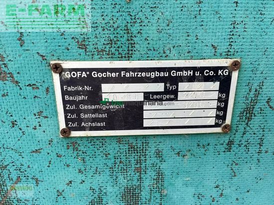 Remolqu agrícola -  - gofa