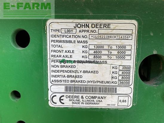 Tractor agrícola - John Deere - 6210r