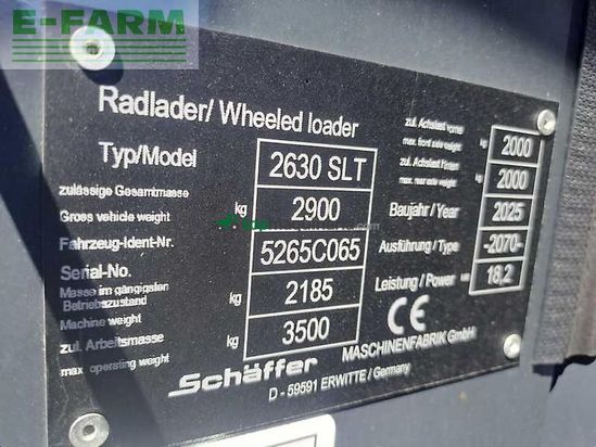 Minicargadora - Schaffer - 2630 slt