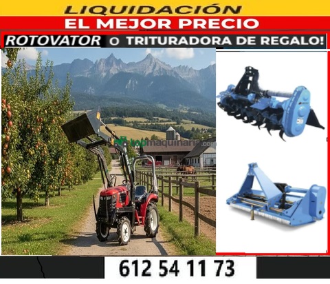 Tractor agrícola NUEVO. Motor Mitsubishi DIESEL 30 CV 4 CILINDROS 4WD
