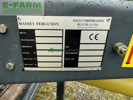 Empacadora gigant - Massey Ferguson - 169 v