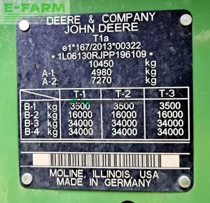 Tractor agrícola - John Deere - 6r 130