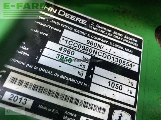 Empacadora gigant - John Deere - 960