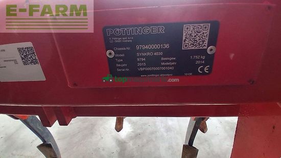 Cultivador - Pöttinger - synkro 4030 k