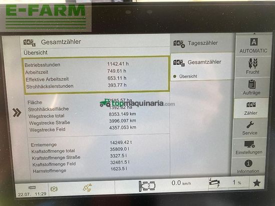 Cosechadora de Cereal - Claas - lexion 6800