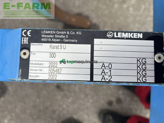 Cultivador - Lemken - karat 9/300u msw 600 grubber