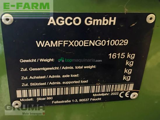 Cortacésped manual - Fendt - slicer 860