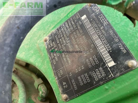 Tractor agrícola - John Deere - 7290r *auto powr*