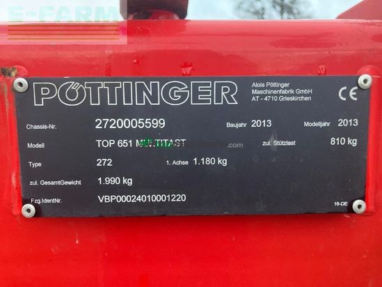 Henificador - Pöttinger - eurotop 651 a multitast