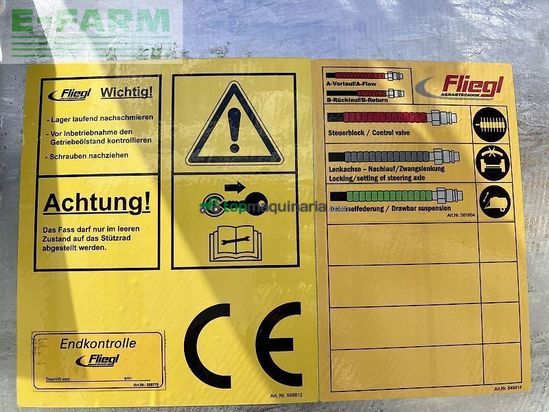 Cuba de purin - Fliegl - pfw 12000 + skate 150