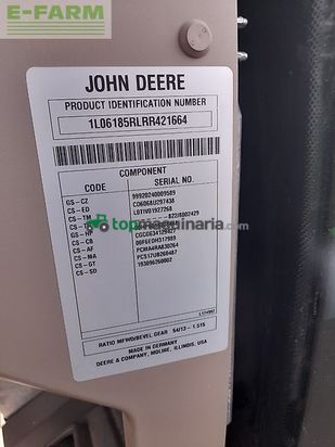 Tractor agrícola - John Deere - 6r185/ 6r 185