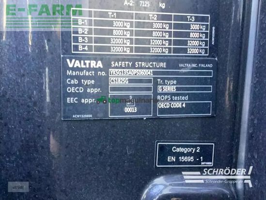 Tractor agrícola - Valtra - g 135 a
