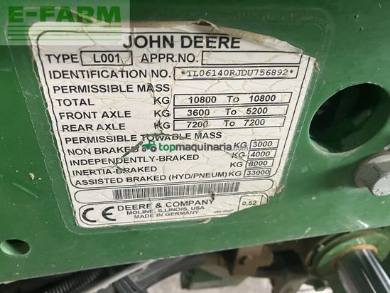 Tractor agrícola - John Deere - 6140r