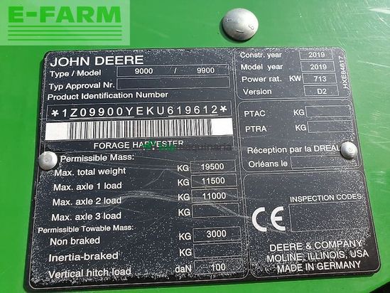 Cosechadora de Cereal - John Deere - 9900