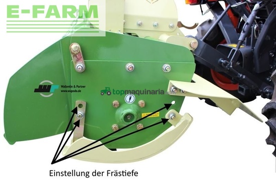 Grada rotativa -  - bodenfräse 1,35 m rs135 stark fräse mit seitenve