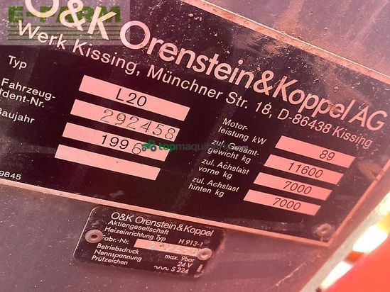 Minicargadora - O&K - l 20